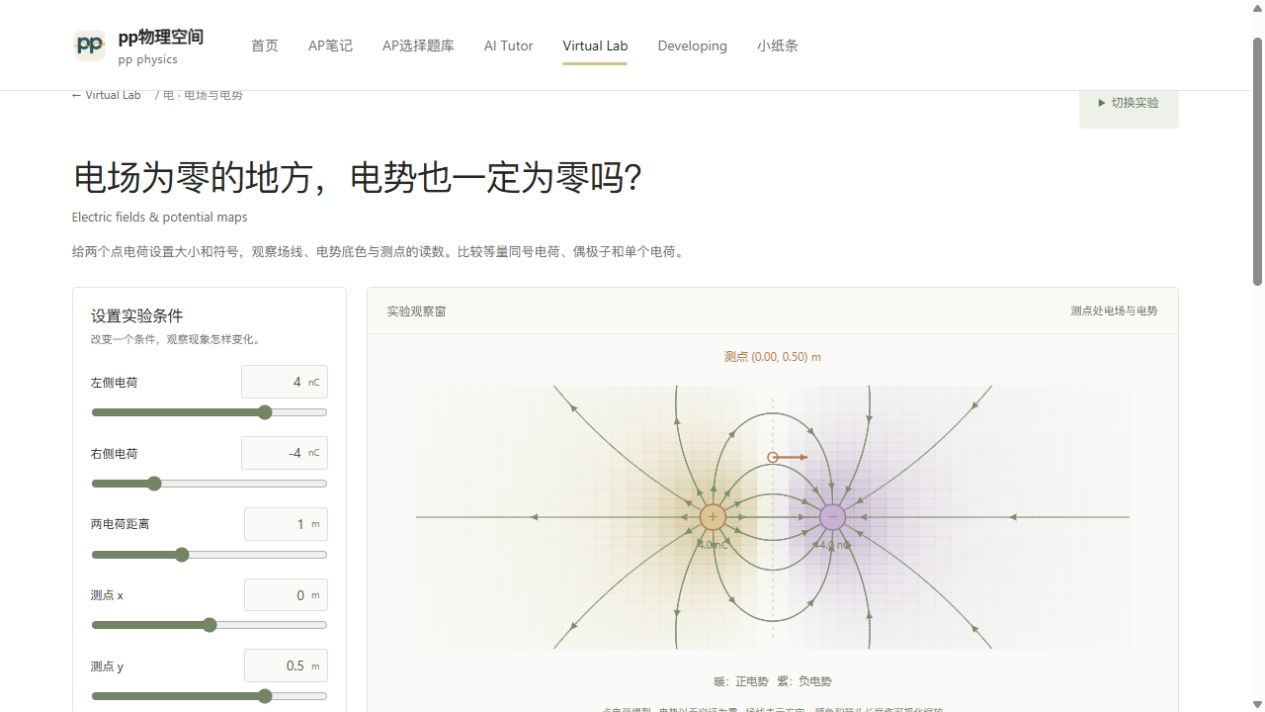 电场与电势的实验观察窗预览